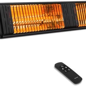 thermomate Infrared Electric Patio Heater, 3000W Carbon Fiber Heating for Outdoor/Indoor, Porch, Deck, Garage with Remote 24 Hours Timer, Hard Wired 240V