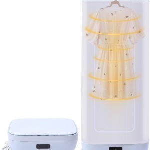Portable Folding Clothes Dryer, Mini Electric Dryer for Apartments, 850w, 68℃/154.4℉ Constant Temperature Drying for Small Spaces, Travel, Rv
