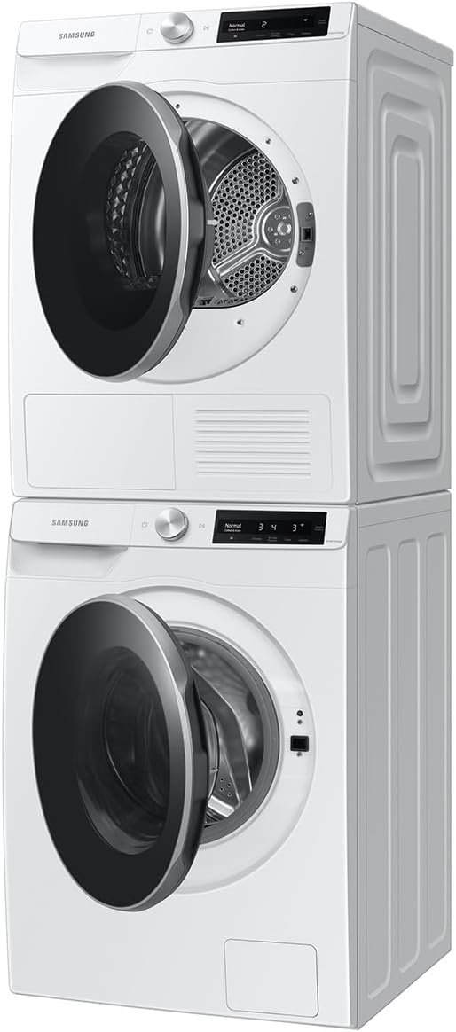 SAMSUNG 4.0 Cu Ft Heat Pump Dryer, Compact Clothes Drying Machine, Stackable for Small Spaces w/Sensor Dry, 12 Preset Cycles, 40 Minute Express Dry, DV22N6800HW/A2, White - Image 11