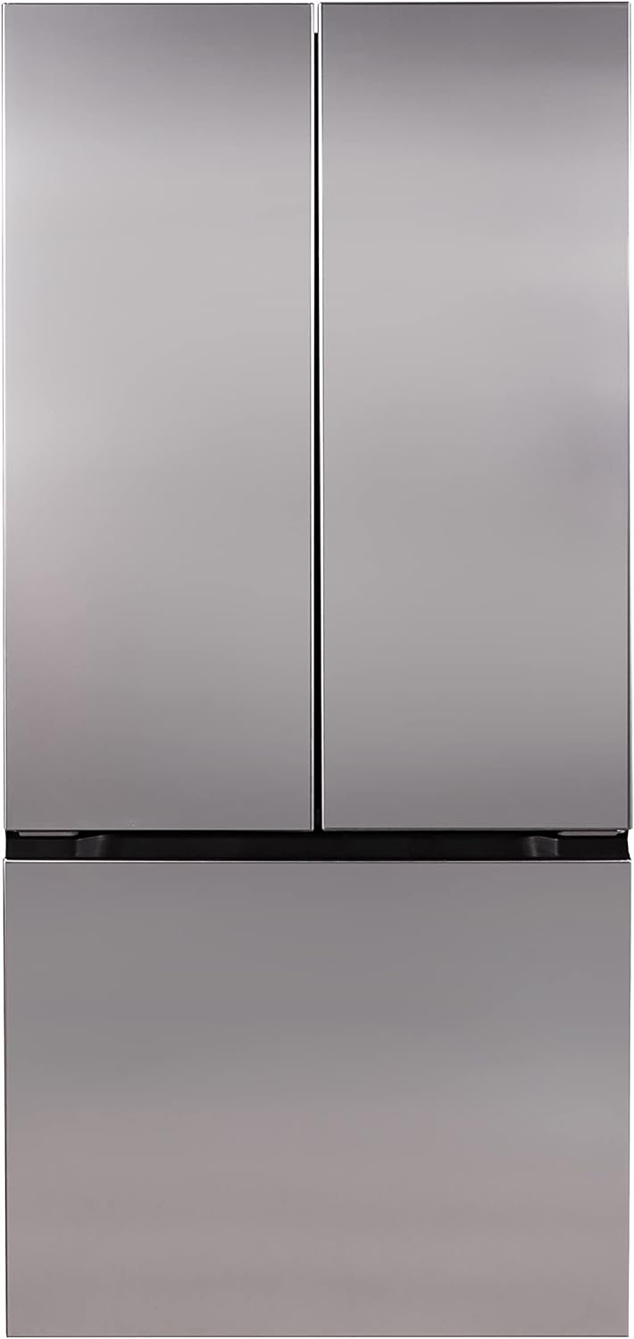 Avanti FFFDS175L3S French Refrigerator with Bottom Freezer 30-Inch Wide, Frost Free Technology, Large Capacity with Adjustable Shelves, Door Bins & Crisper Drawers, 17.5-Cu.Ft, Stainless Steel