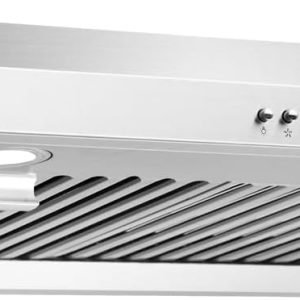 30 inch Range Hood Under Cabinet ducted -Dual High Performance Motors, 700CFM Ventilation, 3-Speed Exhaust Fan, 2-Piece Baffle Filters,LED Lights,Stainless Steel range vent hood 30 inch