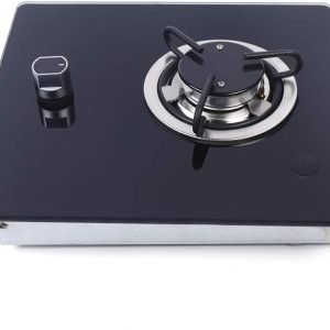 1 Burner Gas Stove,RV Cook-top Stove Drop-in RV Gas Stove with Tempered Glass Panel Drop-in RV Gas Stove with Tempered Glass Panel RV Camper for Kitchen Household RV Picnics (1 Burner)