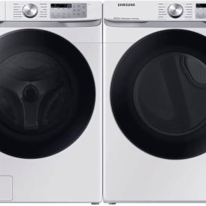 Samsung WF45B6300WPR White Smart Front Load Washer/Dryer Pair
