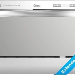 Midea MDC22P2ASS Countertop, Portable Place Settings & 6+2 Washing Cycles. Energy Star Dishwasher, Dish Washer for Dorm, RV& Apartment, Sliver, Silver