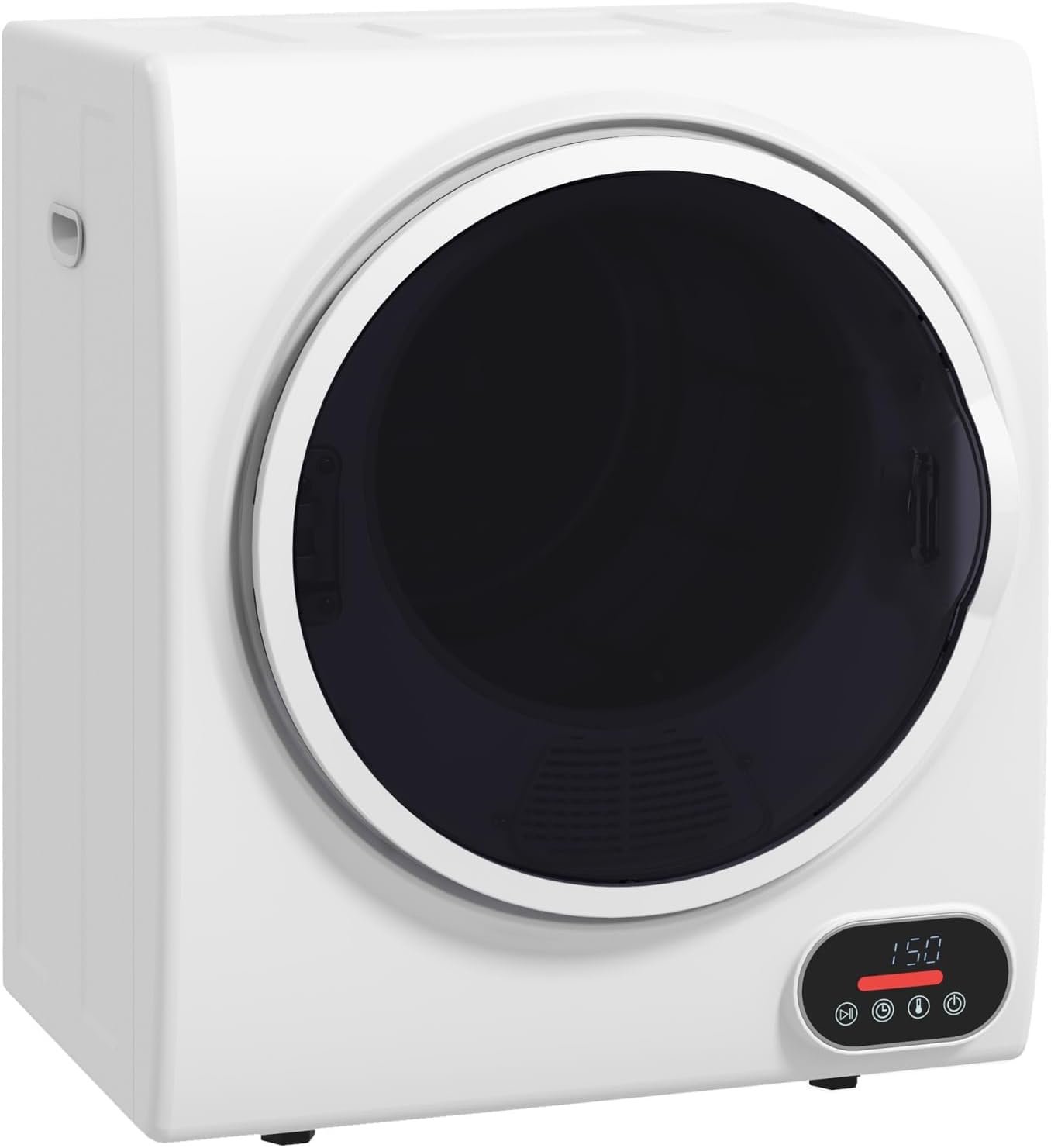 Portable Clothes Dryer - Compact Electric Dryer with Intelligent Drying, 1.5 Cu. Ft Stainless Steel Drum