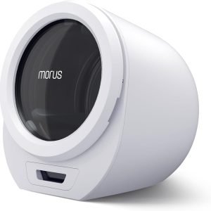 Morus Portable Dryer, Compact Laundry Dryer for Apartments, 110V Electric Dryer with Stainless Steel Tub, Easy Control for 8 Automatic Modes with Child Lock, Fast Dryer without Installation, White