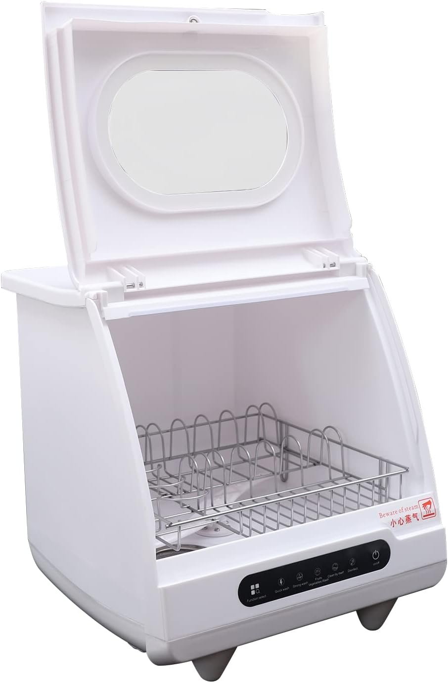 Samll Dishwasher, Complete Portable Countertop Dishwasher with 3-Liter Built-in Water Tank, 5 Programs, Baby Care, Glass & Fruit Wash, Compact Dishwashers for Small Apartments, Dorms and RVs - Image 3
