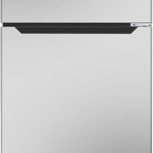 Frestec 12.1 CU' Refrigerator with Freezer, Apartment Size Refrigerator Top Freezer, 2 Door Fridge with Adjustable Thermostat Control, Freestanding, Door Swing, Stainless Steel (FR 1202 SL)