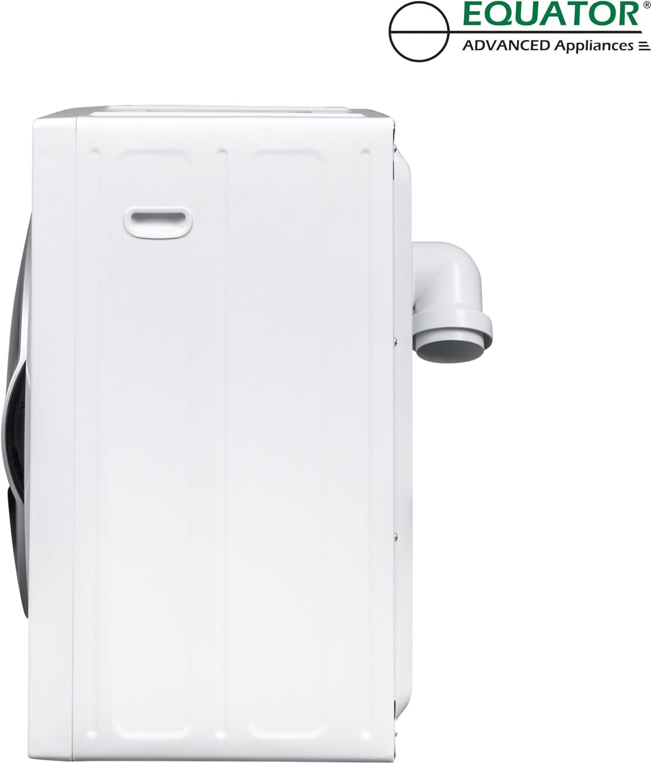 Equator Ultra Compact Short Vented SENSOR Dryer 2.6cf/10lb LED Ops 110V/1400W in White - Image 3