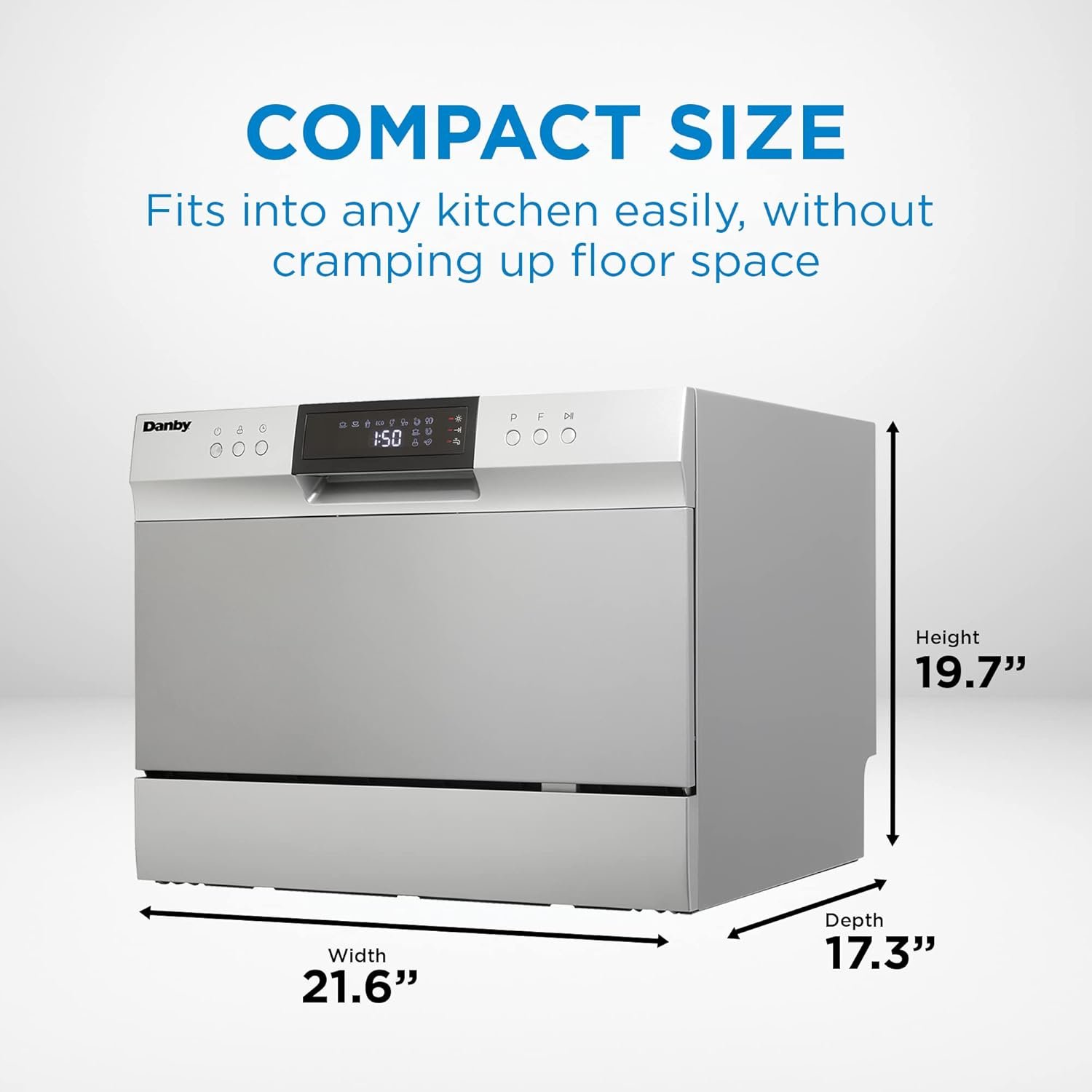 Danby DDW631SDB Countertop Dishwasher with 6 place Settings and Silverware Basket, LED Display, Energy Star - Image 12
