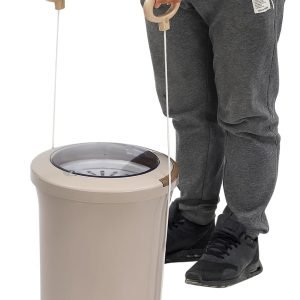 Manual Clothes Dehydrator Foot Pedal Laundry Dryer Compact Spin Dryer Non Electric Clothes Spinner Dryer 12L/ 3.17Gallon Large Capacity Foot Powered Dehydrator for Wet Clothes