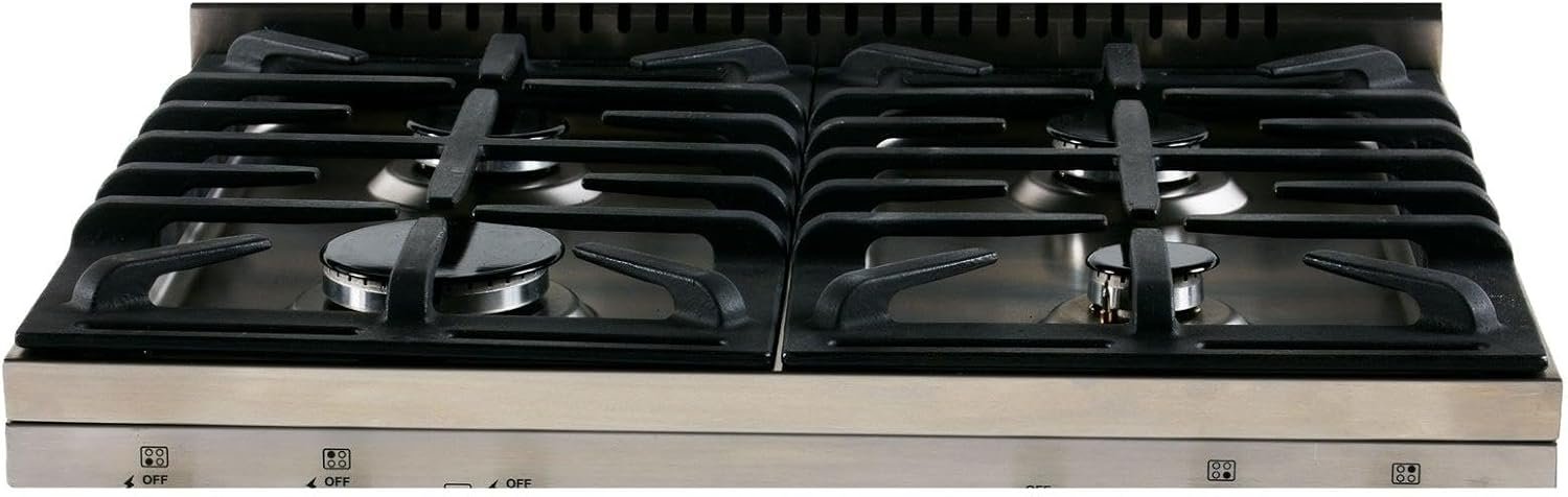Avanti Gas Range Oven ELITE Series, Compact Freestanding Design, 2.6-Cu.Ft. Capacity 4 Sealed Burners with Electronic Ignition, Includes Broiler and Storage Drawer, 24-Inch, Stainless Steel - Image 3