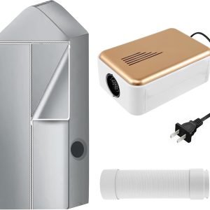 Portable Clothes Dryer, 600W Efficient Clothes Dryer, Small Compact Foldable Electric Drying Machine, Folding Mini Dryer Machine for Home Apartment Dormitory (Cloth-covered)