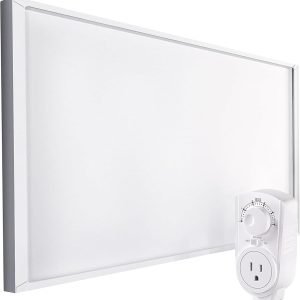 EconoHome 800W Infrared Wall Heater - Radiant Wall Heaters - Quick & Even Heat Distribution, Silent Fanless Operation, Thin & Sleek Profile - Overheat Protection Feature