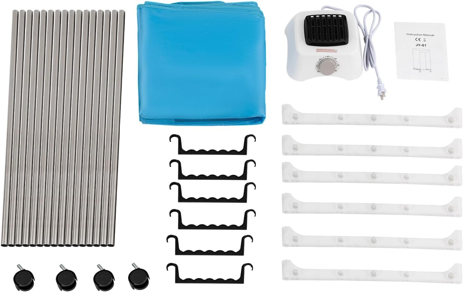 Portable Dryer, Electric Clothes Dryer with Hot Air Blower for Home Laundry Apartments, 1000W Stackable Clothes Drying Rack with Timing Function, Adjustable Layer - Image 8
