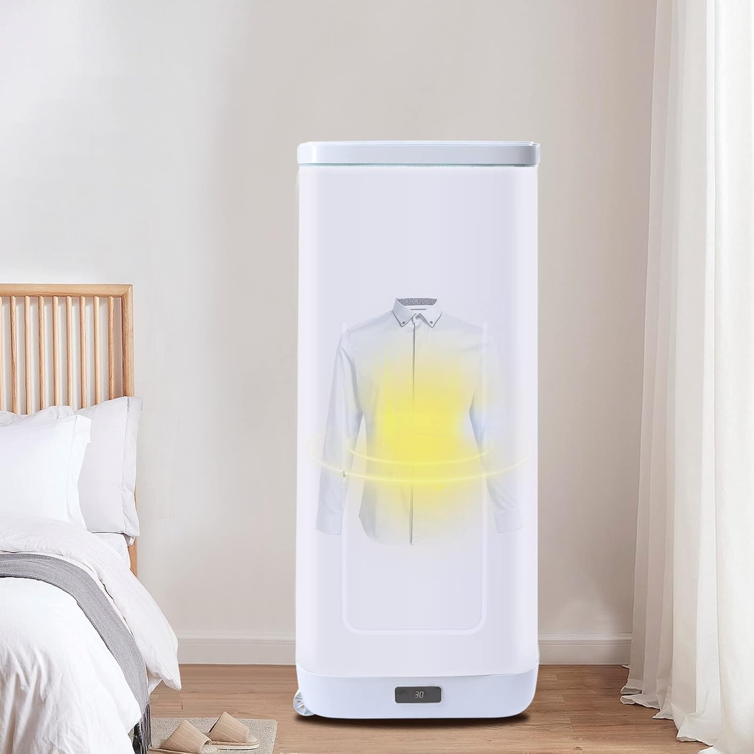 Portable Clothes Dryer, 110v 850w Electric Travel Clothes Dryer, Household Mini Quick Dryer 154.4 Small Wardrobe Dryer for Apartments, Dormitories, Home, Office - Image 8