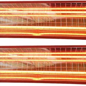 DYRABREST 2000W Baking Infrared Paint Curing Lamp, 1 Set of 2pcs Automotive Infrared Curing Lights 110V Body Repair Paint Curing Systems for Automobile Paint Booths, Furniture Paint Booths