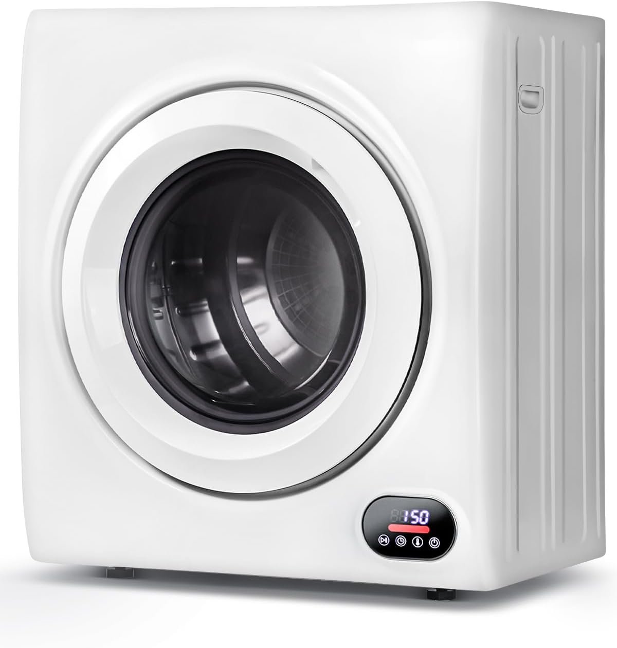 2.65 Cu.Ft Portable Clothes Dryer - 1400W Clothes Dryer with Stainless Steel Tub, Front Load Tumble, LCD Touch Panel - Portable Dryer for Laundry, Apartments, Dorms
