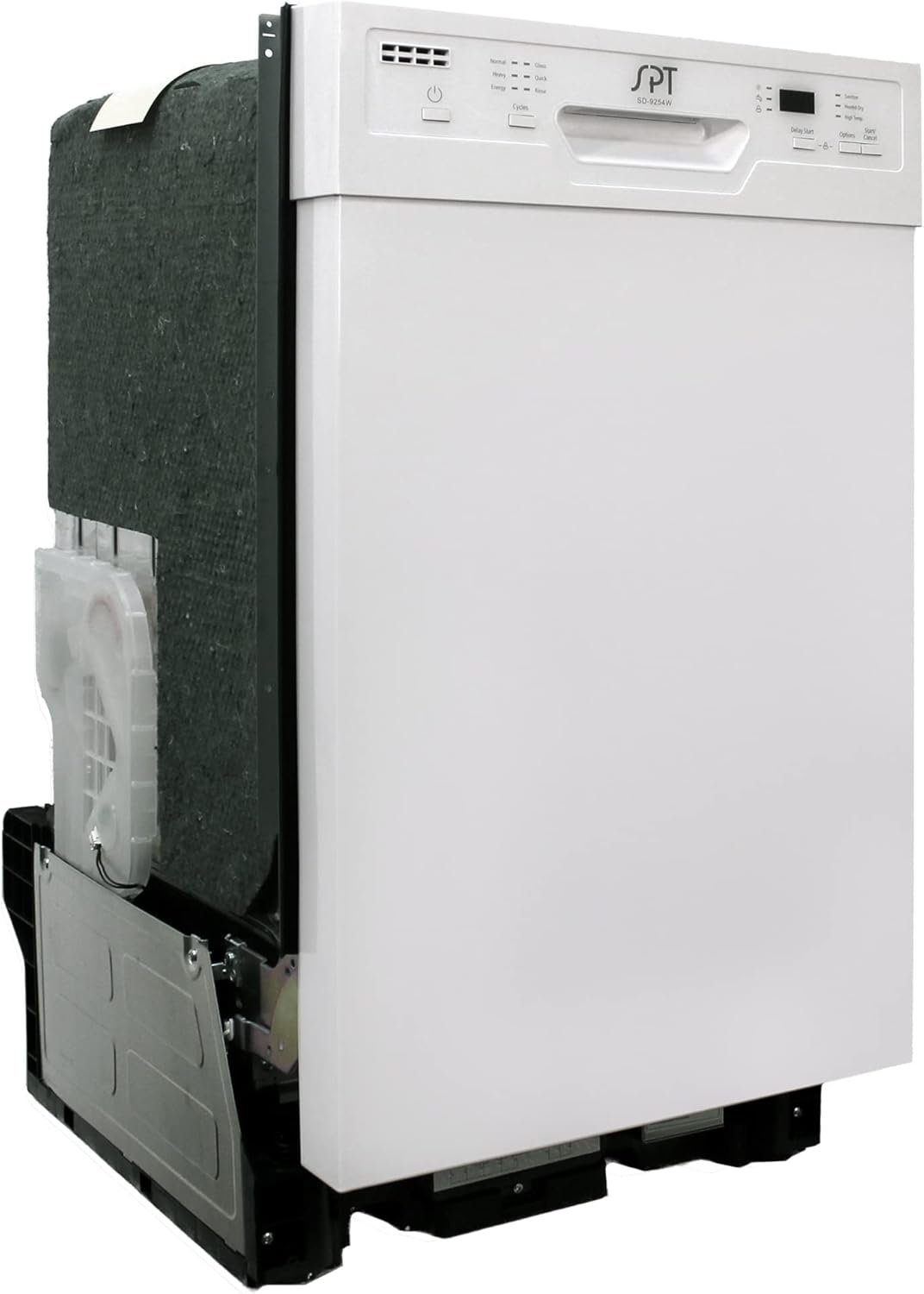SPT SD-9254WB 18″ Wide Built-In Dishwasher w/Heated Drying, ENERGY STAR, 6 Wash Programs, 8 Place Settings and Stainless Steel Tub – White - Image 3