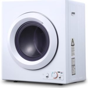 3.5 cu.ft Electric Portable Laundry Dryer 13.2LBS Compact Clothes Dryer Machine.,Front Load Tumble Stainless Steel Electric Dryer Machine with Stainless Steel Tub & Easy Control Knob