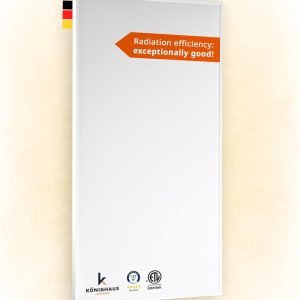 Infrared Space Heater - suited for smaller rooms - potent & energy efficient electric heating - wall-mounted - warms up quickly - over-heating protection - no noise - no maintenance - pleasant warmth