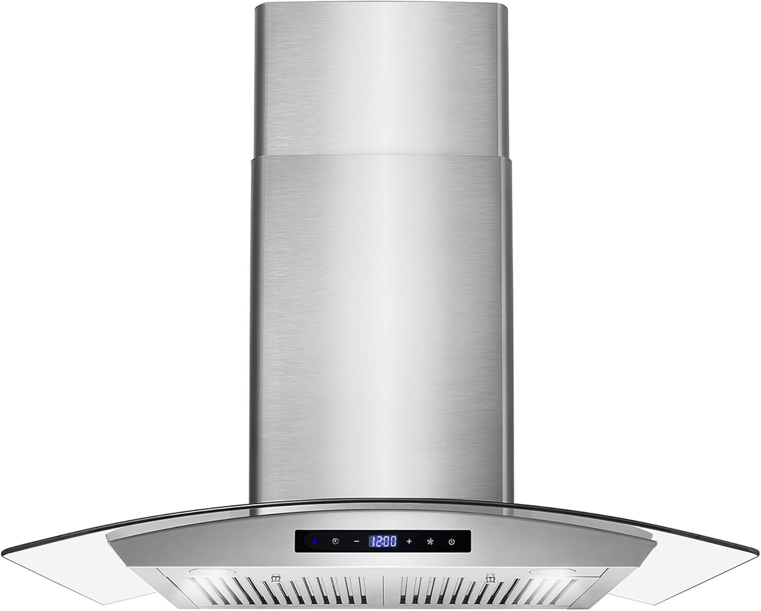 COSMO COS-668WRCS75 30 in. Vista Collection 380 CFM Ducted Wall Mount Range Hood, Touch Controls, LED Lights, Stainless Steel