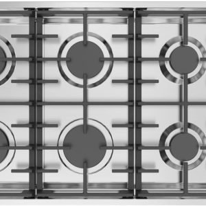 Empava 36 Inch Gas Stove Cooktop with 6 Sealed Burner NG/LPG Convertible in Stainless Steel, Fivе Расk