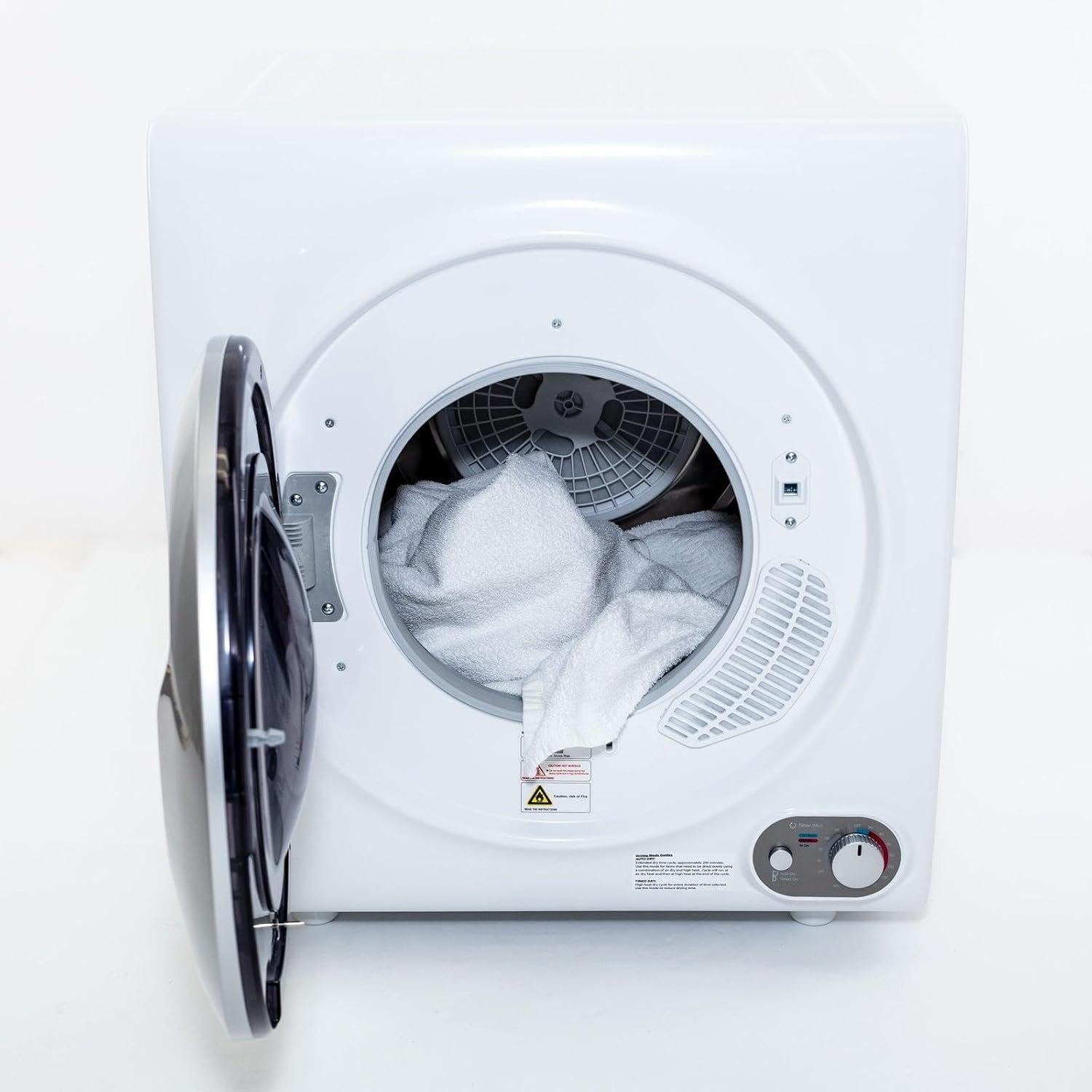Avanti Portable Dryer Front Loading for Laundry, Compact Size, 9 lb. Clothes Capacity, Multiple Drying Settings with Anti-Wrinkle, 2.6-Cu.Ft., White - Image 3