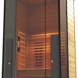 Sauna 4 Full Spectrum | Home Sauna - 2 Person Indoor Infrared Sauna Spa | Oxygen Ionizer, Chromatic Light Therapy, Hot Yoga, Full Spectrum, Carbon Heaters | Luxury Sauna