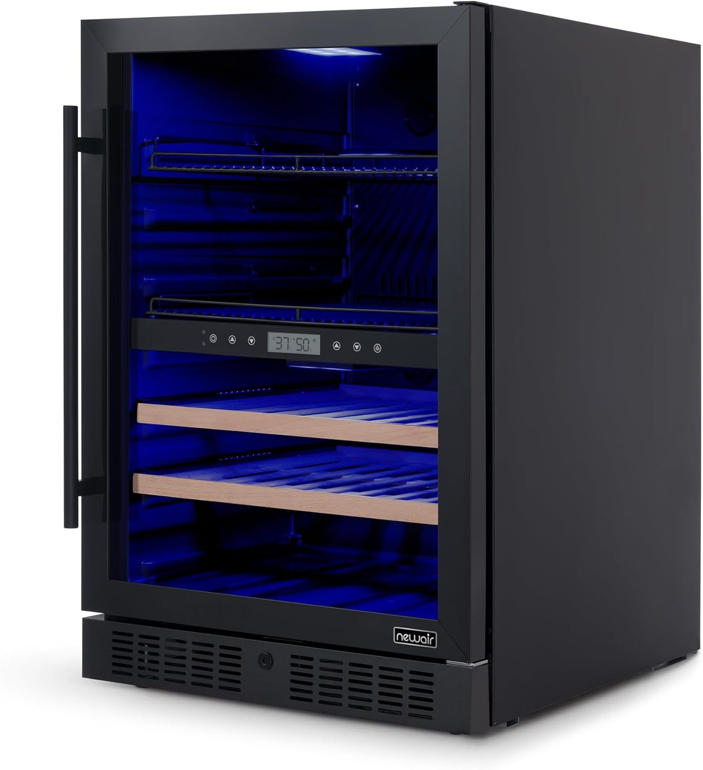 NewAir 24" Wine and Beverage Refrigerator, 24 Bottle and 100 Can Dual Zone Drink Cooler, Black Stainless Steel Built-in Beer and Wine Cooler Refrigerator for Kitchen Cabinet, Bar Cabinet, Home Office - Image 19