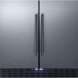 Summit Appliance FFRF36ADA Side-by-Side 36" Wide Refrigerator-Freezer, ADA Compliant, Built-in and Freestanding Capable, 5.8 cu.ft Capacity, No-frost Operation, Factory Locks, LED Lighting