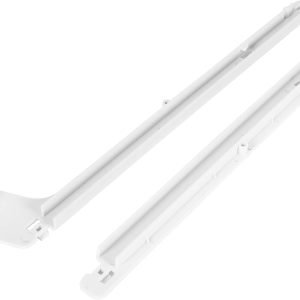 HECASA Refrigerator Slide Rail Sets Compatible with Frigidaire Kenmore Refrigerator Replacement for 240349701 240356501 Side-By-Side Refrigerator Slide Rail White ABS Plastic Meat Pan Hanger