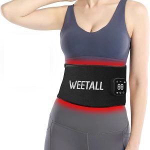 Cordless Red Light Therapy Belt: Portable Wireless Infrared Light Wrap Vibration Massage Belt with Heat for Back, Waist, Shoulder Pain Relief, Gifts for Women at Home