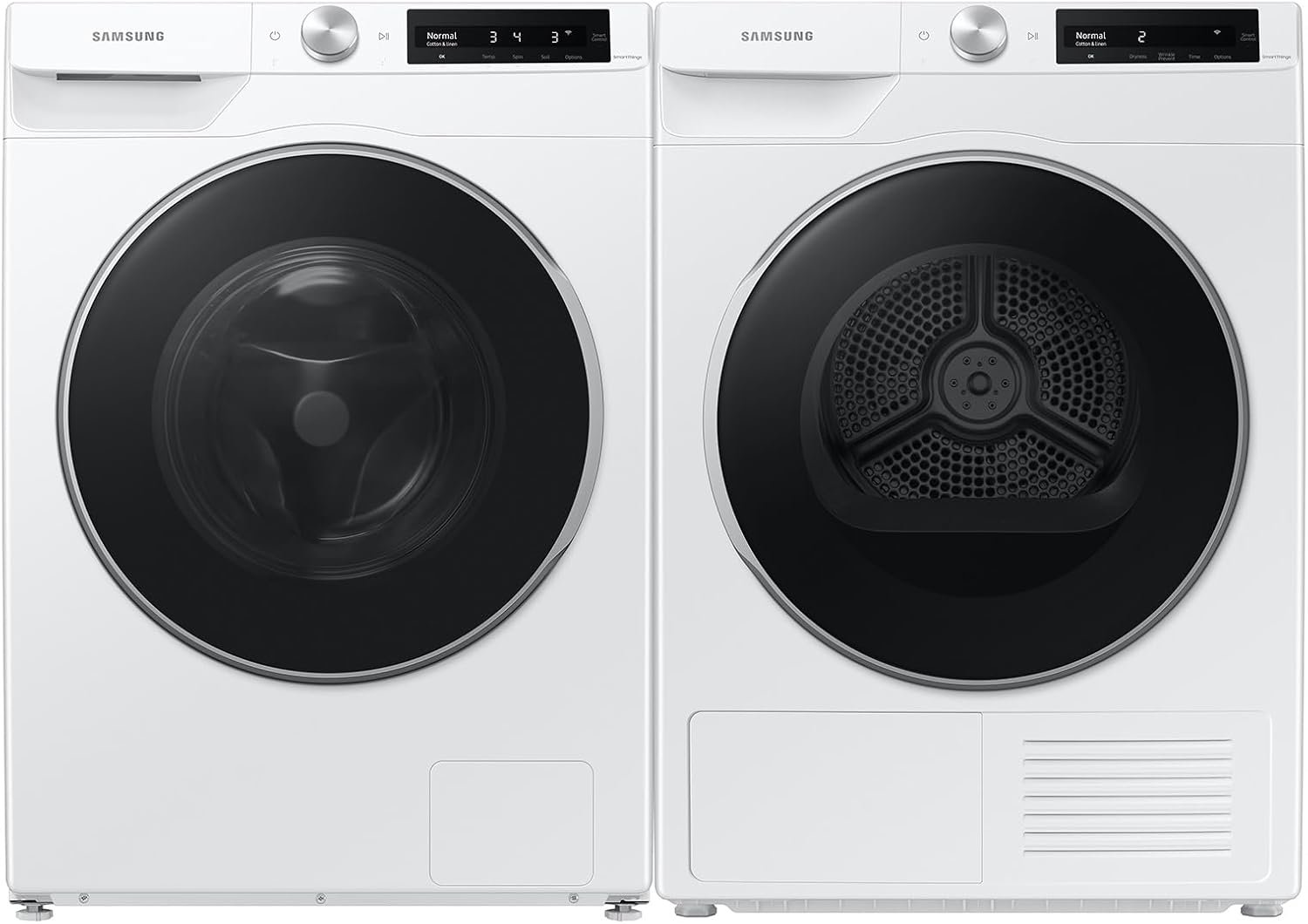 SAMSUNG 4.0 Cu Ft Heat Pump Dryer, Compact Clothes Drying Machine, Stackable for Small Spaces w/Sensor Dry, 12 Preset Cycles, 40 Minute Express Dry, DV22N6800HW/A2, White - Image 10