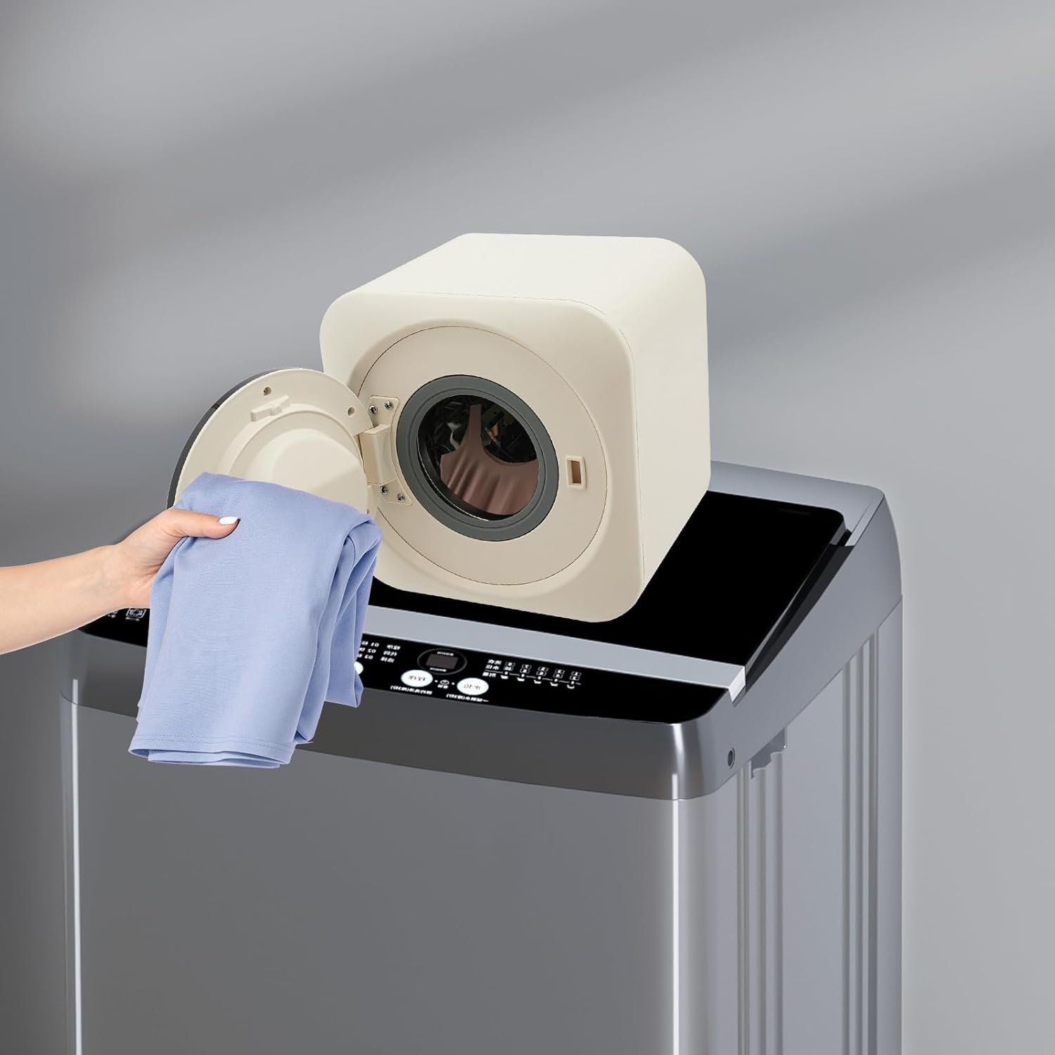 2 In 1 Front Load Washer And Dryer Combo,Portable Clothes Drying Washing Machine 3.5L 110V Mini Fully Automatic Electric Compact Laundry Dryer For Bras Underwear Socks - Image 2