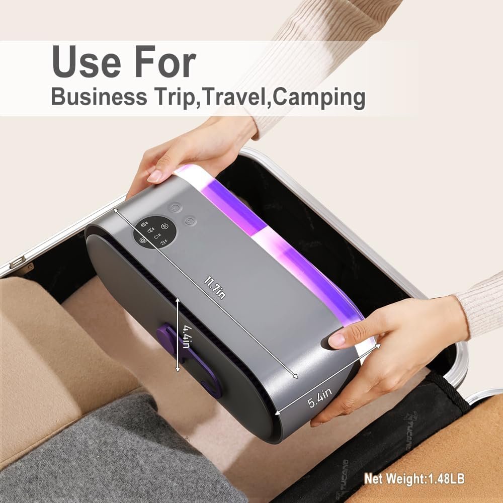 Mishcdea Portable Clothes Dryer Mini Clothes Dryer Save Space Folding Compact Dryer Machine With Dry Bag For Laundry Electric Portable Dryer For Camping ,Business Trip, Travel ,Home And Apartment - Image 2