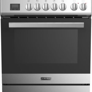 Hamilton Beach HBRG30AMZ 30” gas range knob control with touch timer-W:30.0" x L:27.0" X H: 37.5" (Stainless Steel), 5 cu ft