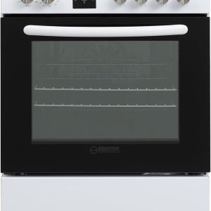 Equator 24" Electric Cooking Range 4 Ceramic Burner CONVECTION OVEN+AIR FRYER White
