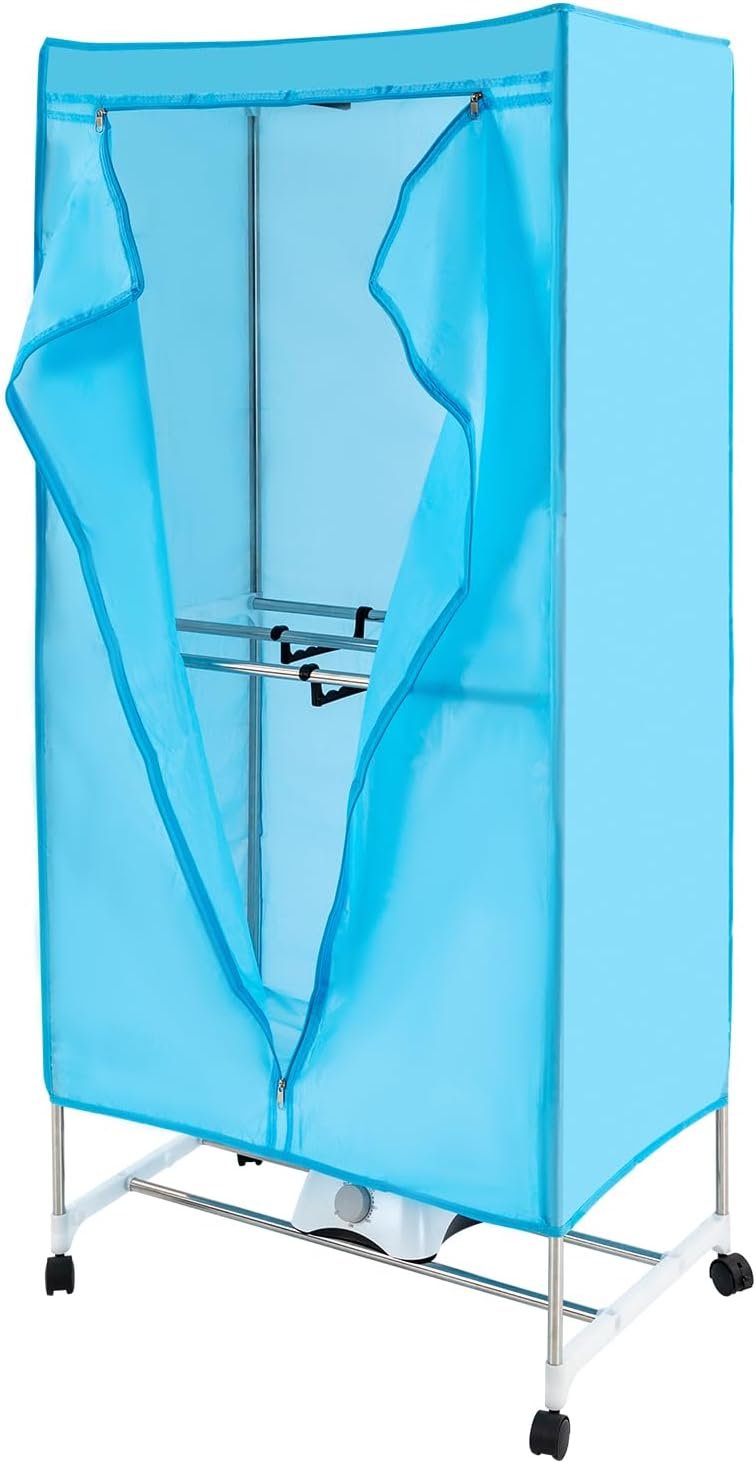 Portable Dryer, 110V 1000W Electric Clothes Dryer Machine Double layer Stackable Clothes Drying Rack for Apartments, RV, Laundry, and More