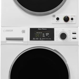 Equator Pet Stackable 13 lbs Washer 1.6cf +3.5cf Vented Sensor Knob Dryer