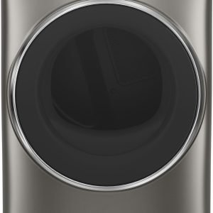 GE GFD65GSPNSN 28" Front Load Gas Dryer with 7.8 cu. ft. Capacity Powersteam Built-in WiFi Sanitize Cycle and Vent Sensor in Satin Nickel