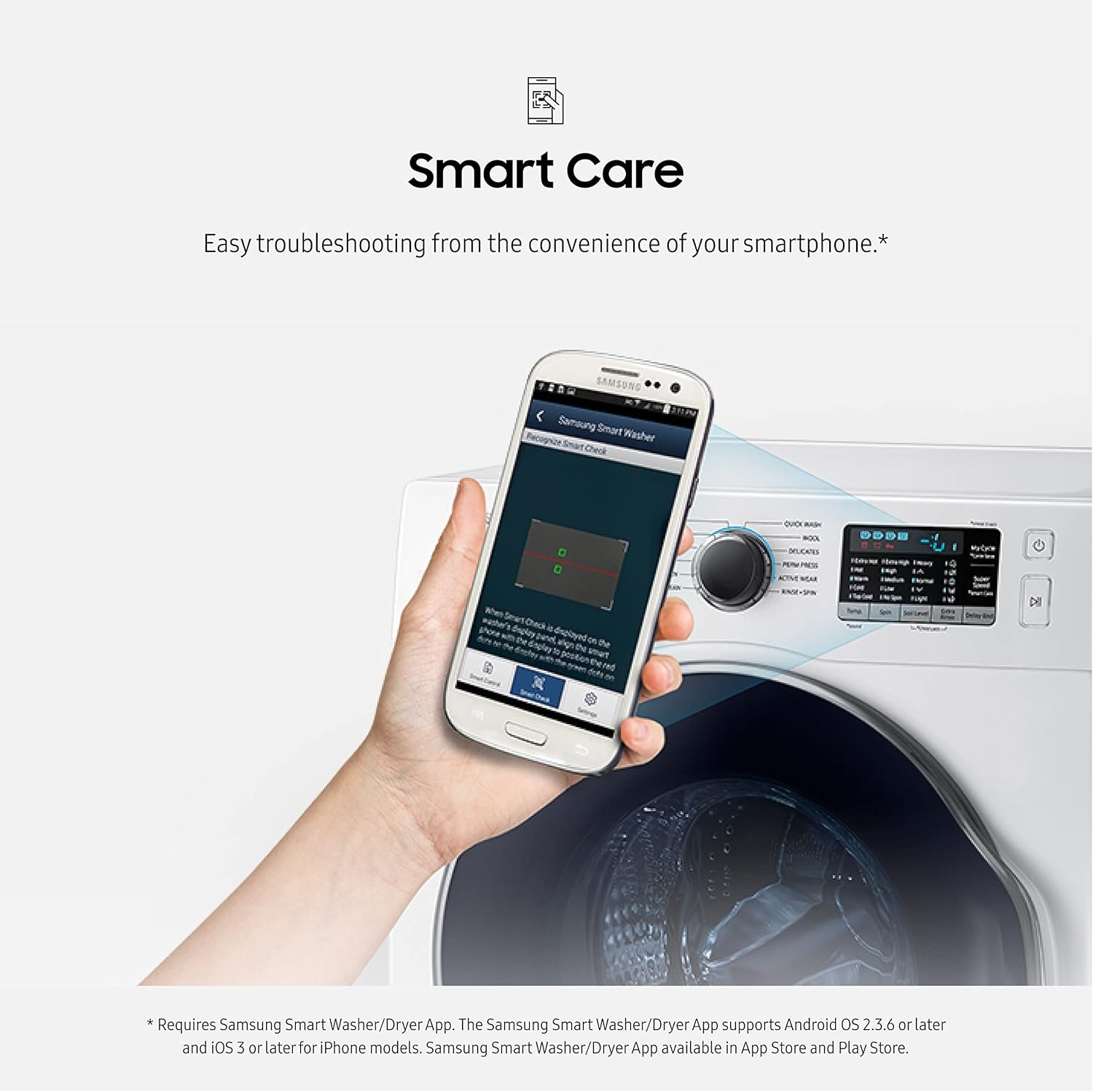 SAMSUNG 4.0 Cu Ft Heat Pump Dryer, Compact Clothes Drying Machine, Stackable for Small Spaces w/Sensor Dry, 12 Preset Cycles, 40 Minute Express Dry, DV22N6800HW/A2, White - Image 7