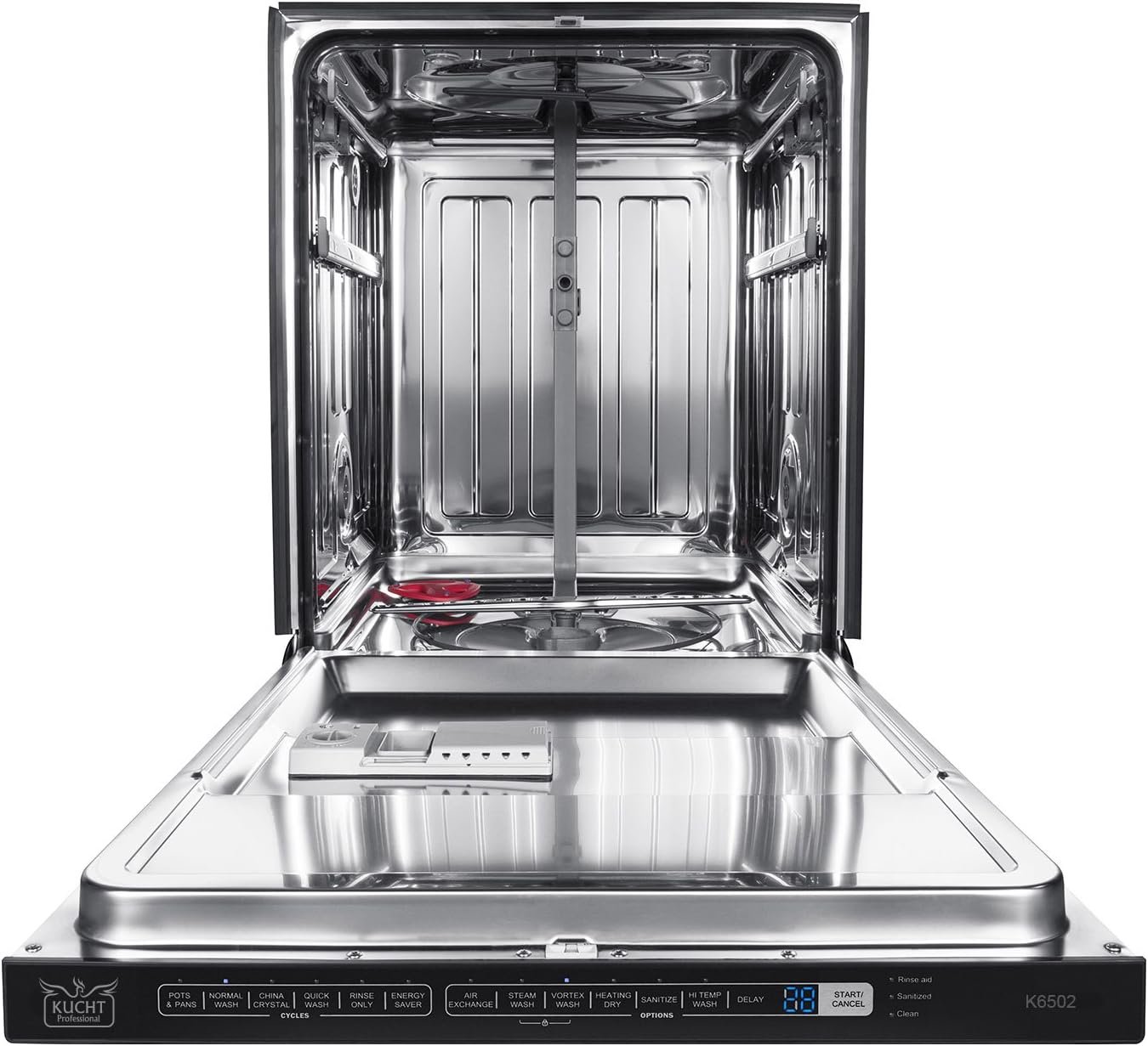 Kucht KD240PR Professional 23.8" 46 dBA Panel Ready Built-In Dishwasher in Stainless Steel, 24" - Image 5