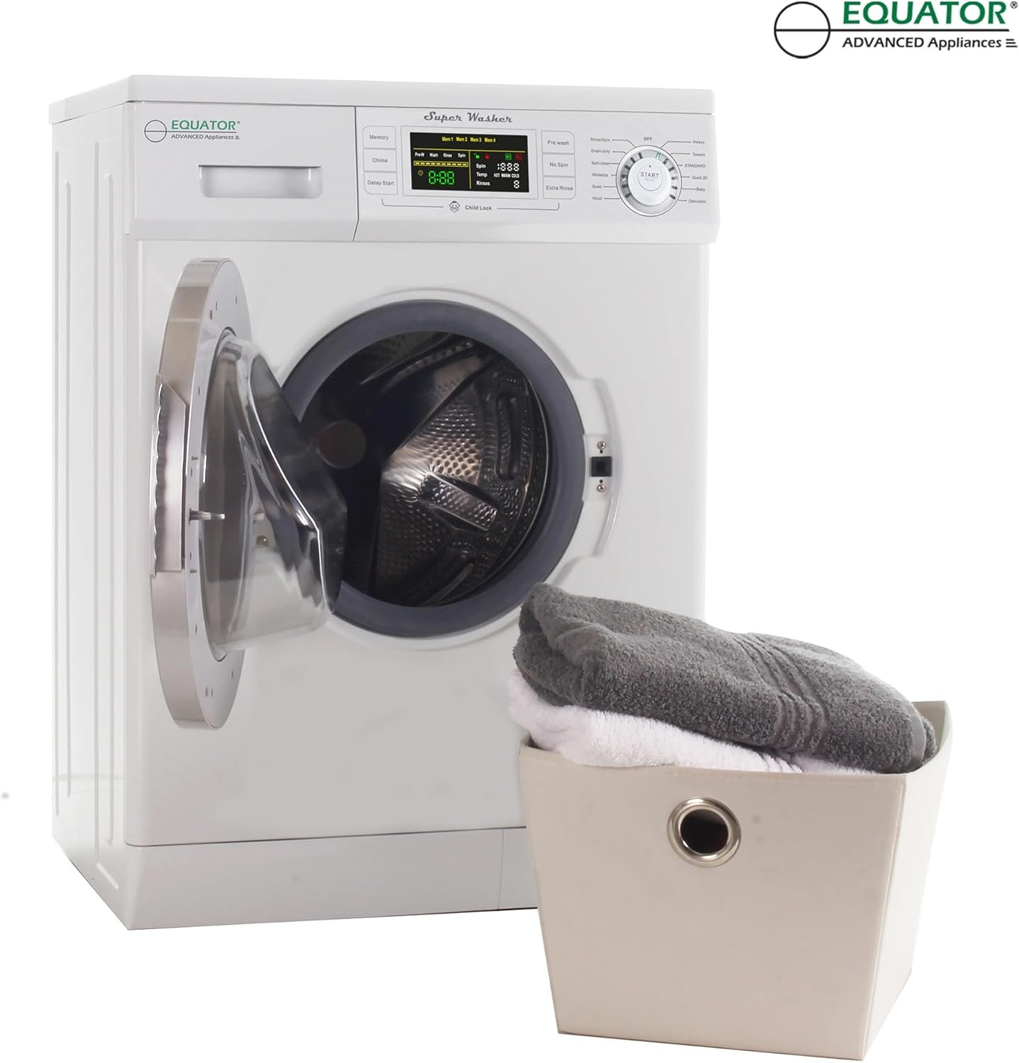 Equator Ultra Compact Short Vented SENSOR Dryer 2.6cf/10lb LED Ops 110V/1400W in White - Image 7
