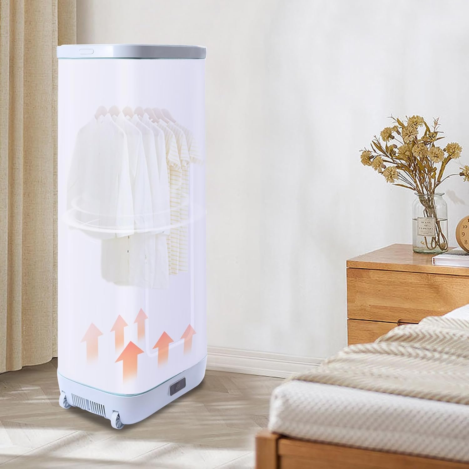 Portable Clothes Dryer, 110v 850w Electric Travel Clothes Dryer, Household Mini Quick Dryer 154.4 Small Wardrobe Dryer for Apartments, Dormitories, Home, Office - Image 6