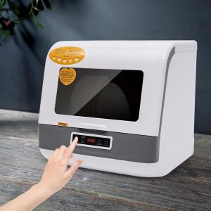 Portable Countertop Dishwashers Compact Dishwashers with 8L Built-in Water Tank Inlet Hose,3 Washing Programs,Baby Care, Air-Dry Function and LED Light for Small Apartments 17.72x15.75x17.32in