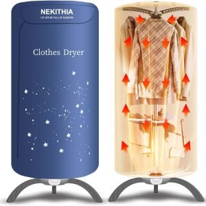 Portable Clothes Dryer Upgraded to Quickly Dry A Large Number of Clothes and Shoes. Travel Mini 900w Dryer Machine, Compact Dryer for Family, Apartment, RV and Travel