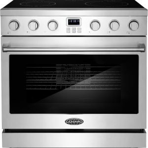 COSMO COS-ERC365KBD 36 in. Haven Collection 6.0 cu. ft. Electric Ceramic Glass Range, 5 Burner Elements, Convection Oven, Stainless Steel
