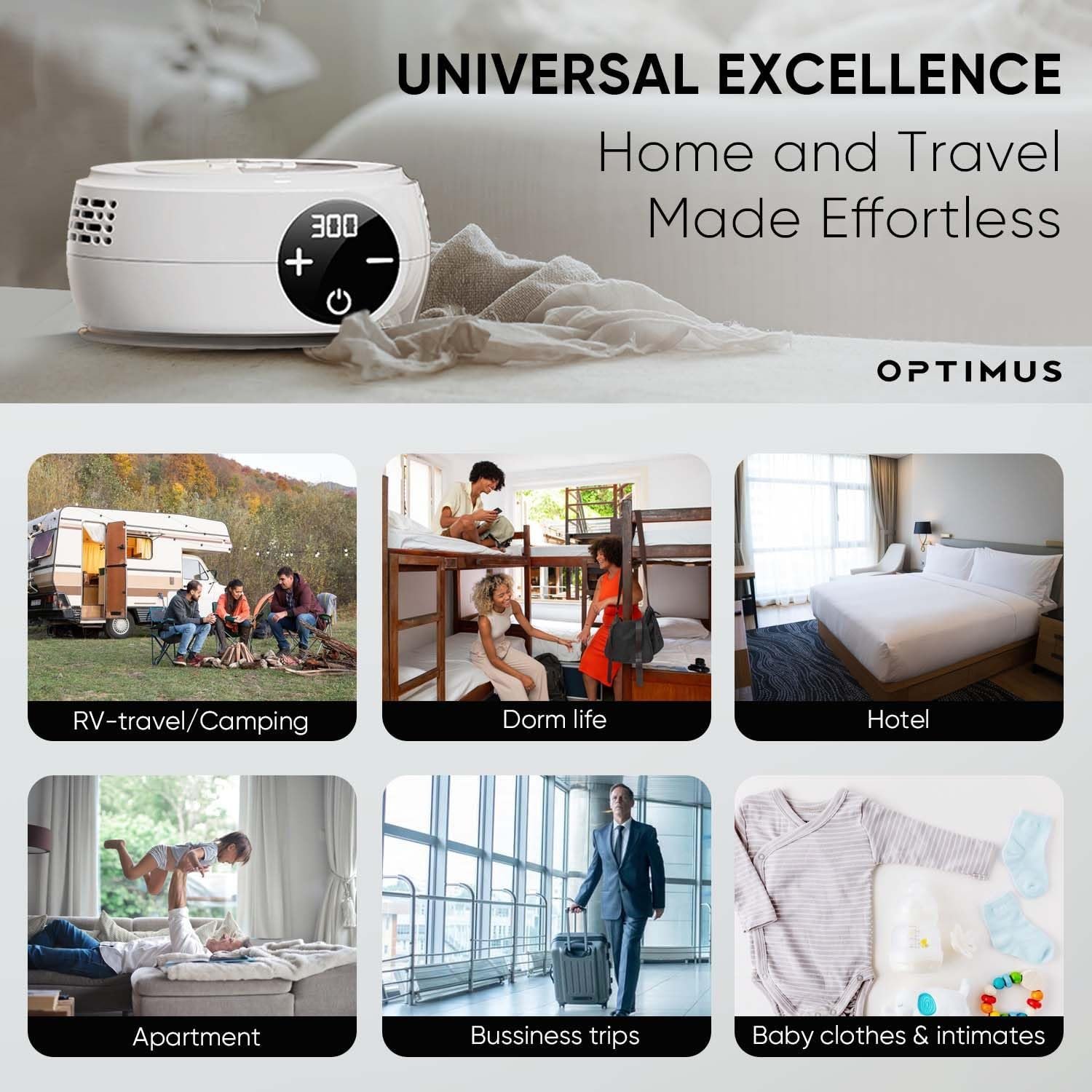 Smart Portable Clothes Dryer | Mini Dryer for Hotel, Apartment, RV, Travel - Premium Mini Dryer Machine for Light Clothes, Underwear, Baby Clothes - Quick Small Foldable Compact - Image 6