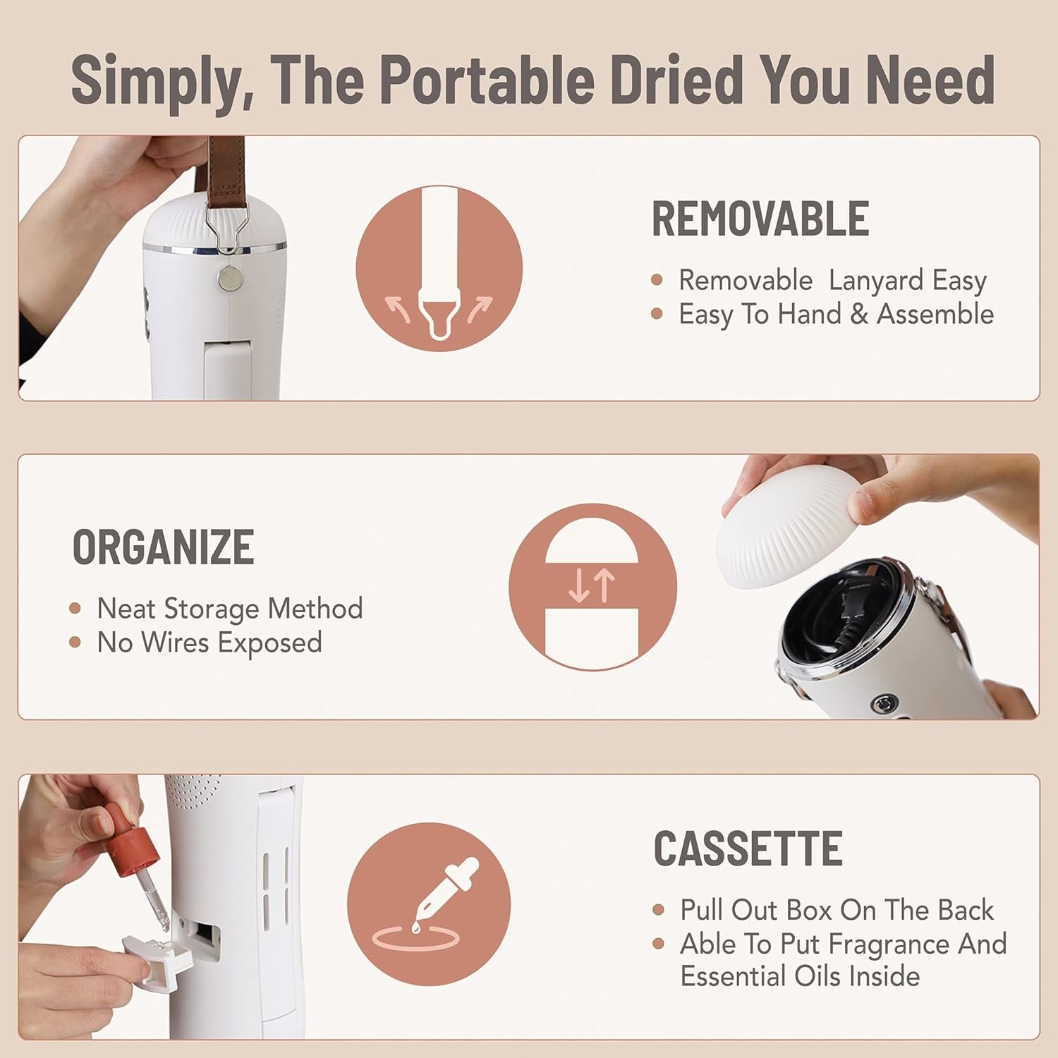 Electric Portable Dryer for Clothes - Mini Clothes Dryer with Shoe Drying Attachment, Foldable Drying Rack, Super-Quiet Motor, Timers Automatically Shutdown - Compact Travel Dryers - Image 4